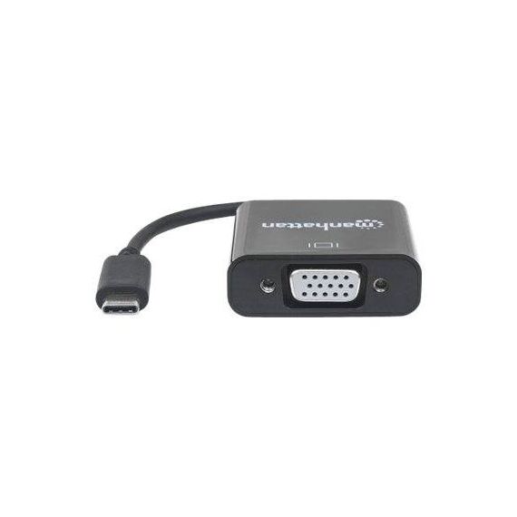 Manhattan USB-C to VGA Converter Cable, 1080p@60Hz, Blac | 151771