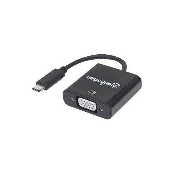 Manhattan USB-C to VGA Converter Cable, 1080p@60Hz, Blac | 151771