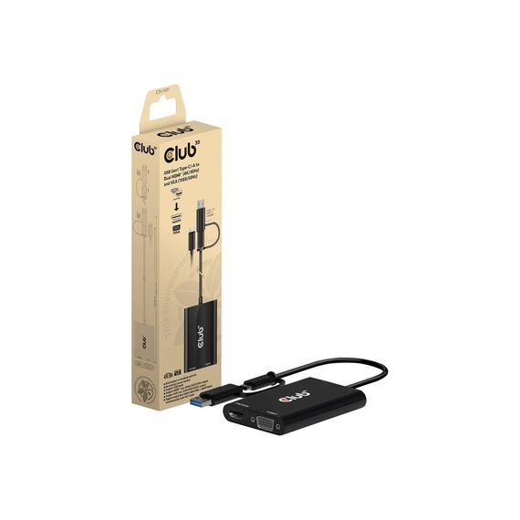 Club 3D Adapter USB Type A, 24 pin USBC (M) to HD15 CSV1611