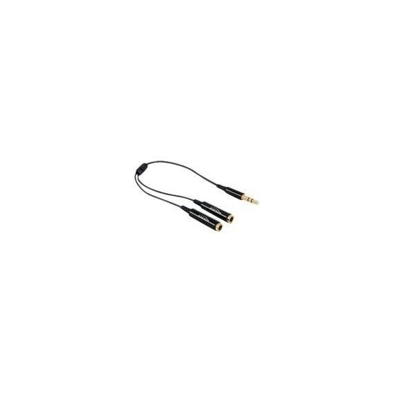 Delock Audio splitter miniphone stereo 3.5 mm male to 65356