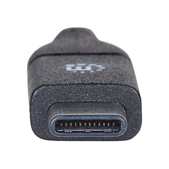 Manhattan USBC to USBC Cable, 1m, Male to Male, Black, 353526