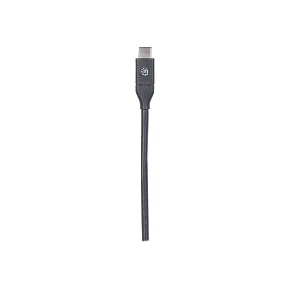 Manhattan USBC to USBC Cable, 1m, Male to Male, Black, 353526