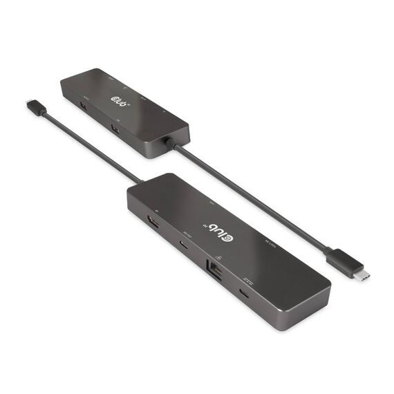 CLUB3D USB3.2 Gen2 Type-C, 6-in-1 Dual Displays Portable Dock