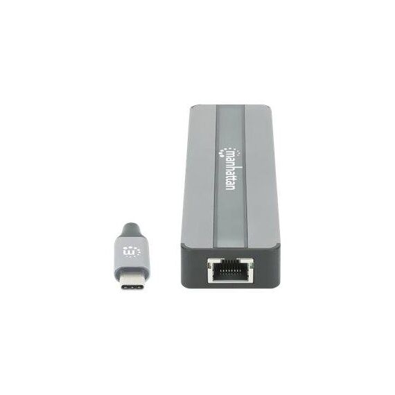 Manhattan USB-C Dock/Hub with Card Reader, Ports (x5) Et | 153928