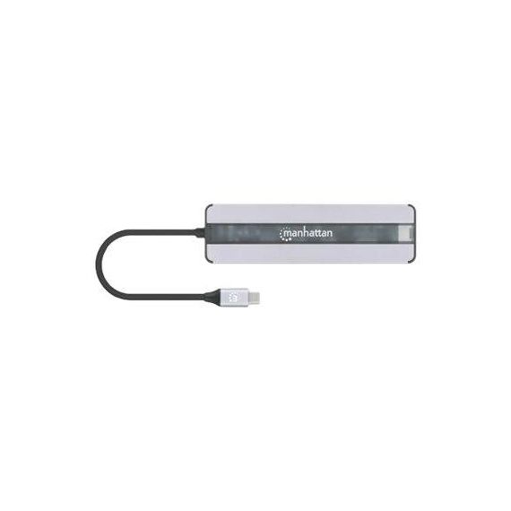 Manhattan USB-C Dock/Hub with Card Reader, Ports (x5) Et | 153928