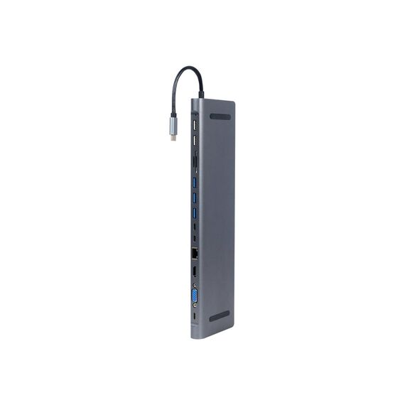 Cablexpert A-CM-COMBO9-01 - Docking station - USB-C 3.1 - VGA, HD