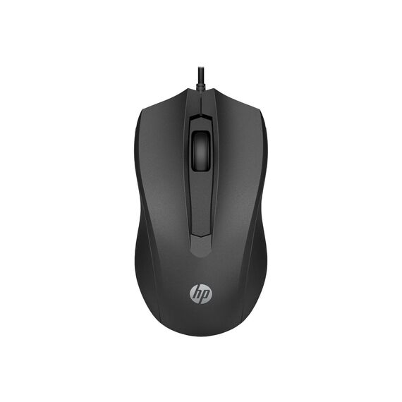 HP 100 Mouse right and lefthanded optical 3 buttons 6VY96AA