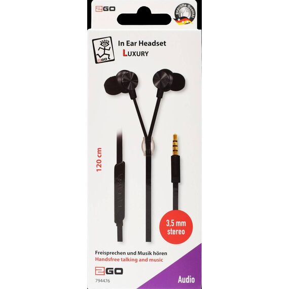 ACV InEar Stereo Headset Luxury anthrazit ZipperStyle 794476