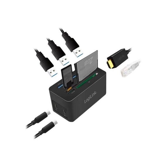 LogiLink - Docking station - USB-C 3.2 Gen 1 - HDMI - Gi | UA0370