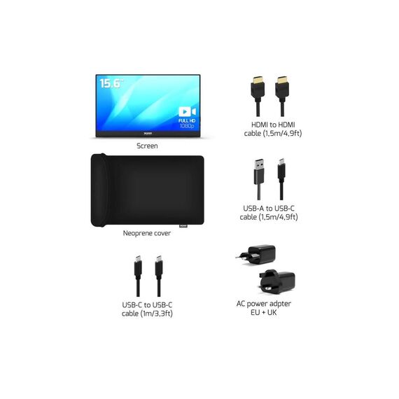 PORT Connect - LCD monitor - 15.6" - portable - 1920 x 1 | 902101