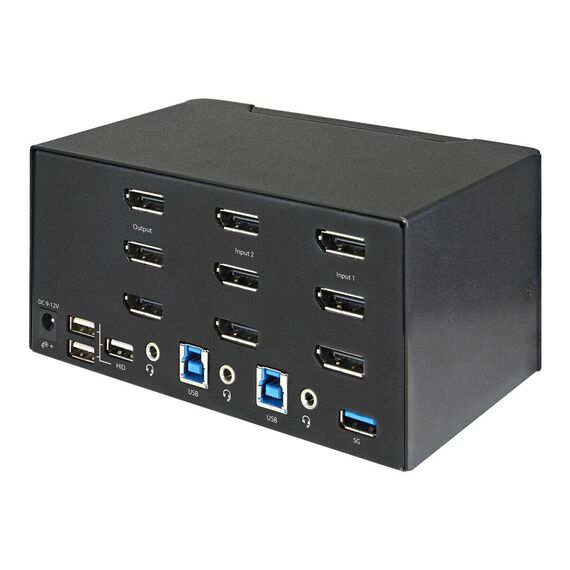 StarTech.com 2 Port Triple Monitor DisplayPort KVM | SV231TDPU34K