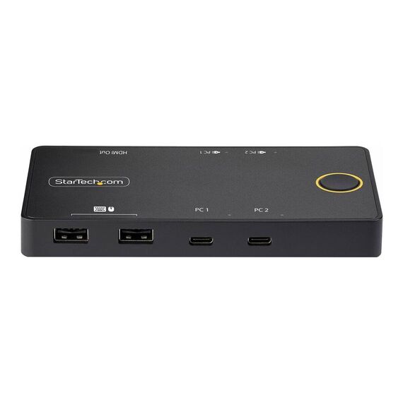StarTech.com 2-Port USB-C KVM Switch, Single- | C2-H46-UC2-PD-KVM