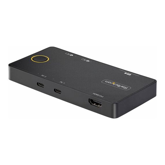 StarTech.com 2-Port USB-C KVM Switch, Single- | C2-H46-UC2-PD-KVM