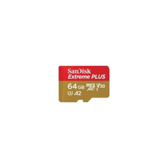 SanDisk Extreme PLUS - Flash memory card (mi | SDSQXBU-064G-GN6MA