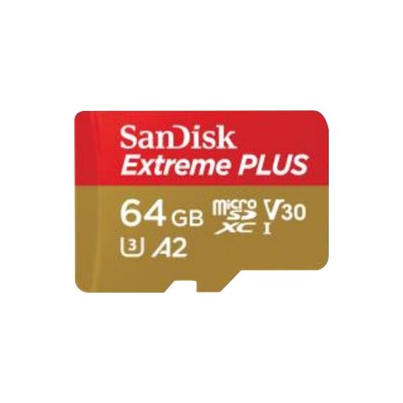 SanDisk Extreme PLUS - Flash memory card (mi | SDSQXBU-064G-GN6MA
