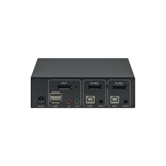 Manhattan DisplayPort 1.2 KVM Switch 2-Port, 4K@60Hz, US | 153546