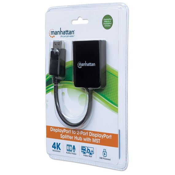Manhattan DisplayPort 1.2 to 2-Port DisplayPort 1.2 Spli | 207768