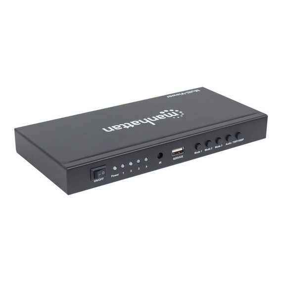 Manhattan 1080p 4-Port HDMI Multiviewer Switch, Switch w | 207881
