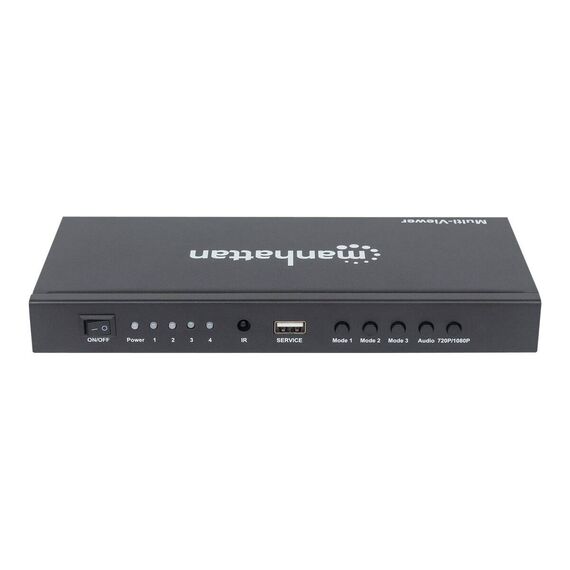 Manhattan 1080p 4-Port HDMI Multiviewer Switch, Switch w | 207881
