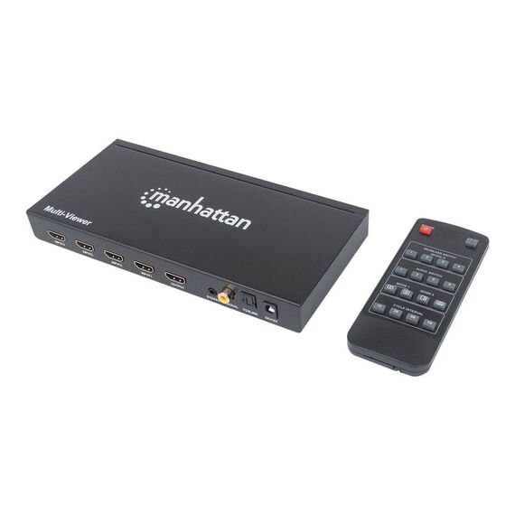 Manhattan 1080p 4-Port HDMI Multiviewer Switch, Switch w | 207881