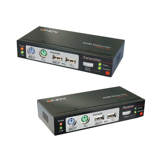LINDY Cat.5 KVM Extender Combo 300 - KVM extender - PS/2, | 39378
