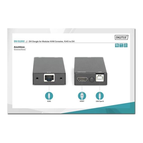 DIGITUS - KVM extender - USB - up to 60 m | DS-51202