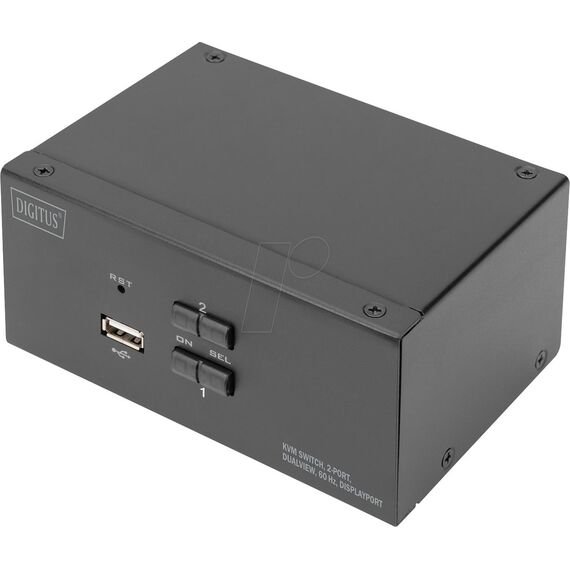 DIGITUS DS-12862 - KVM / audio / USB switch - 2 x KVM port(s) - 1