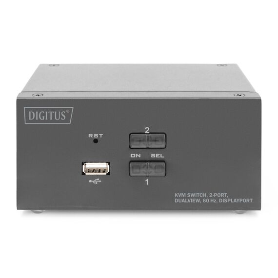 DIGITUS DS-12862 - KVM / audio / USB switch - 2 x KVM port(s) - 1