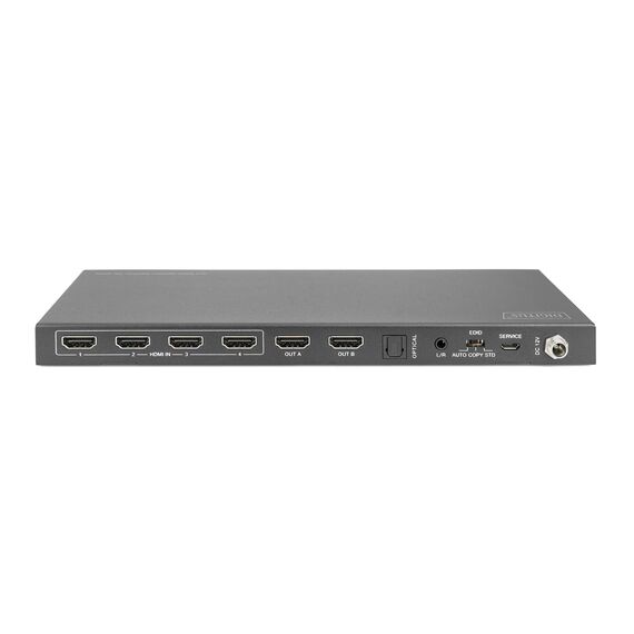 DIGITUS - Video/audio switch - 4 x 2 - desktop, wall-m | DS-55509