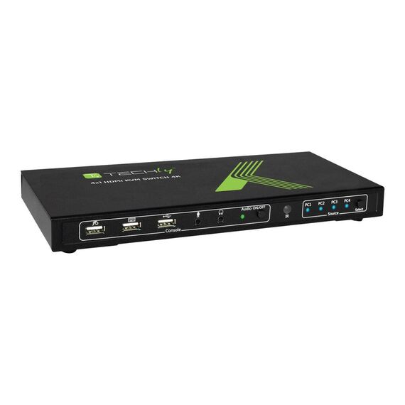 Techly 4x1 USB HDMI KVM Switch 4Kx2K - KVM / a | IDATA-KVM-HDMI4U
