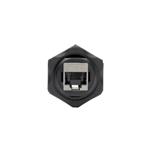 Tripp Lite N206-BC01-IND RJ45 Bulkhead Coupler for Cat5/Cat6, Fem