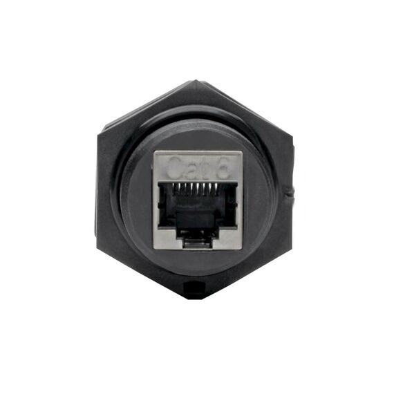 Tripp Lite N206-BC01-IND RJ45 Bulkhead Coupler for Cat5/Cat6, Fem