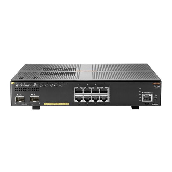 HPE Aruba 2930F 8G PoE+ 2SFP+ - Switch - L3 - Managed -  | JL258A