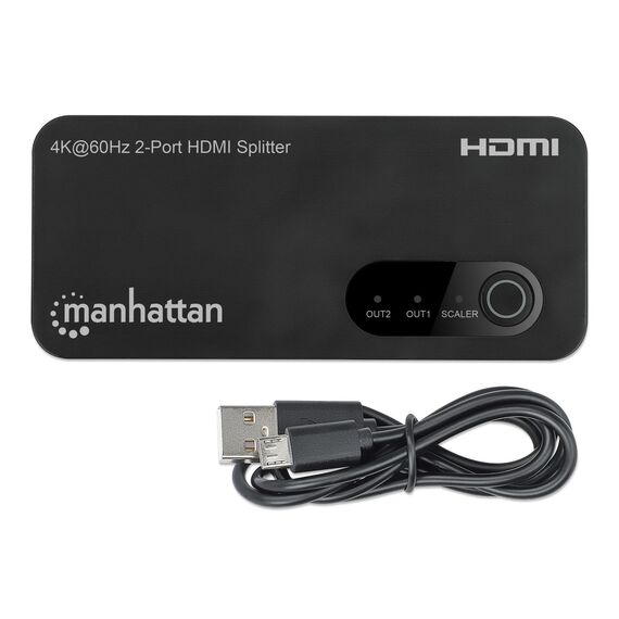 Intellinet 207614 / HDMI / 2x HDMI / 3840 x 2160 pixels / Black /
