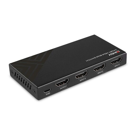 Lindy 3 Port HDMI 8K60 Switch / HDMI / Micro-USB / Black  | 38369