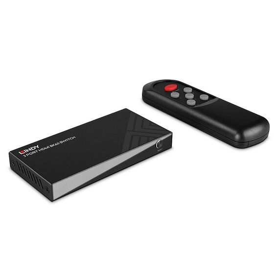 Lindy 3 Port HDMI 8K60 Switch / HDMI / Micro-USB / Black  | 38369