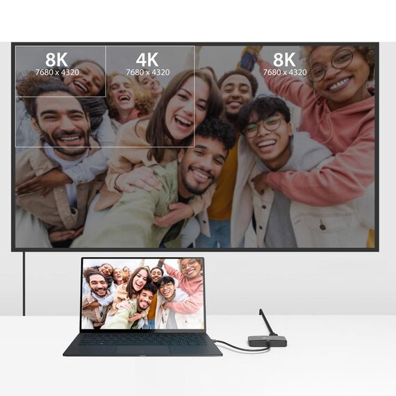 j5create JCA465 - 8K USB-C® to Dual HDMI™ Display Adap | JCA465-N