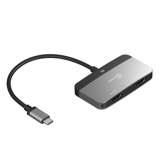 j5create JCA465 - 8K USB-C® to Dual HDMI™ Display Adap | JCA465-N