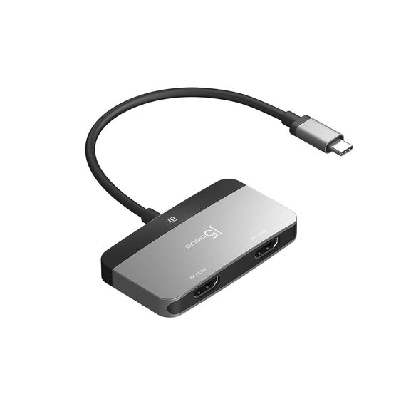 j5create JCA465 - 8K USB-C® to Dual HDMI™ Display Adap | JCA465-N
