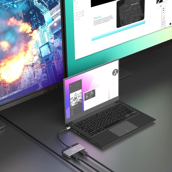 j5create JCA465 - 8K USB-C® to Dual HDMI™ Display Adap | JCA465-N