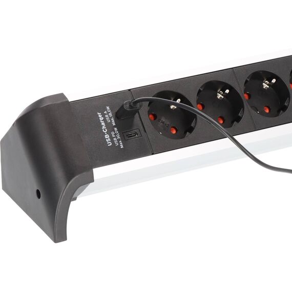 Brennenstuhl Alu-Office-Line Power Strip 4-way with USB Power Delivery
