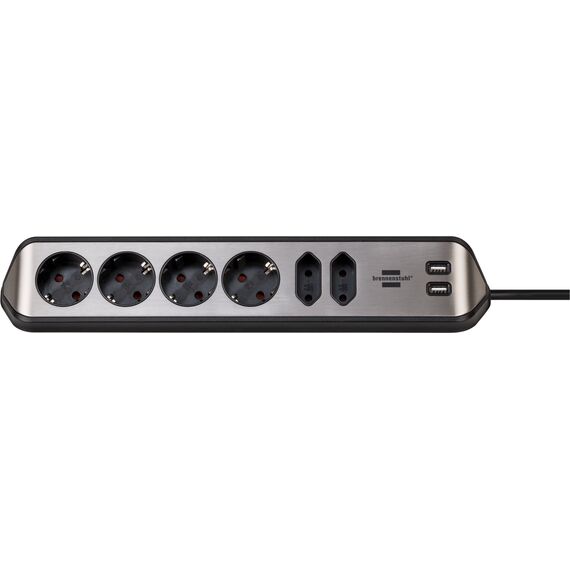 Brennenstuhl 1153590610 / 2 m / 6 AC outlet(s) / Indoor / 3.1 V /