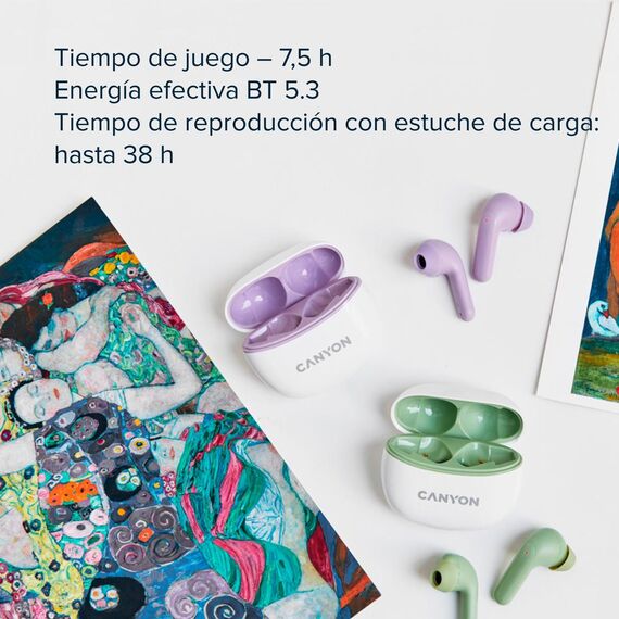 Canyon TWS-5 / Headset / Wireless / Calls/Music/Spor | CNS-TWS5PU