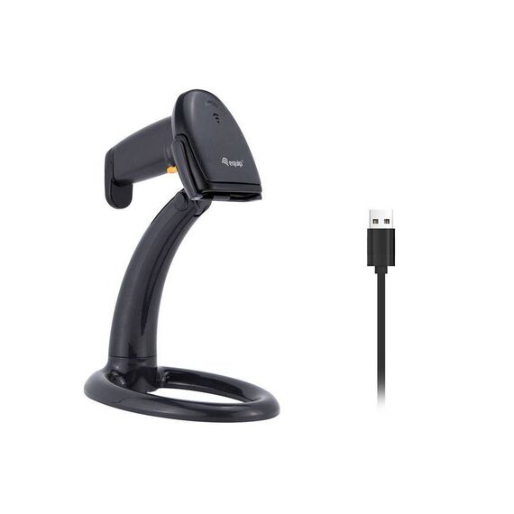 Equip USB 1D Barcode Scanner, with Stand 351020