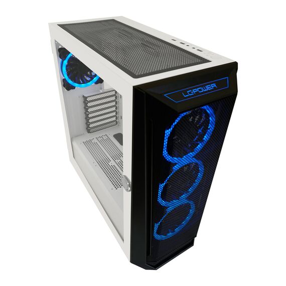 LC-Power Holo-1_X / Midi Tower / PC / White / Botto | LC-805BW-ON