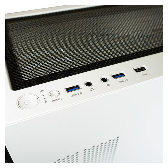 LC-Power Holo-1_X / Midi Tower / PC / White / Botto | LC-805BW-ON