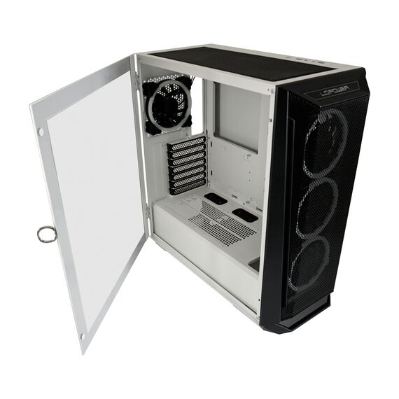 LC-Power Holo-1_X / Midi Tower / PC / White / Botto | LC-805BW-ON