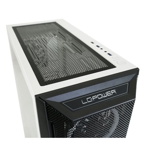 LC-Power Holo-1_X / Midi Tower / PC / White / Botto | LC-805BW-ON