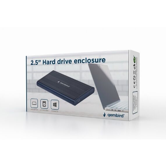Gembird EE2-U2S-5 - Storage enclosure - 2.5" - SATA 3Gb/s - USB 2