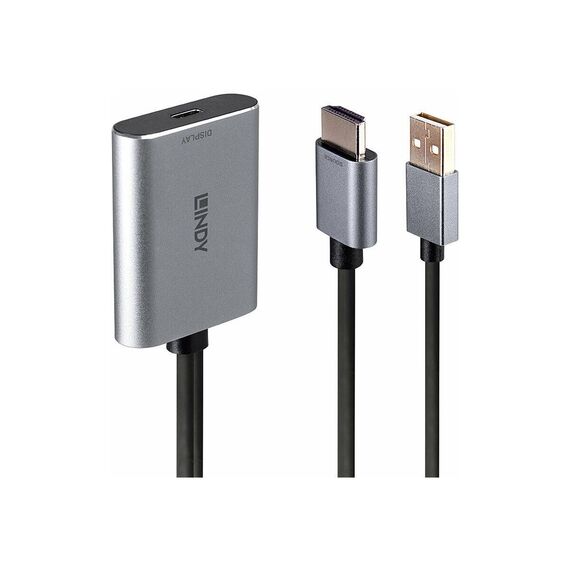 Lindy - Video converter - USB-C - grey | 43347